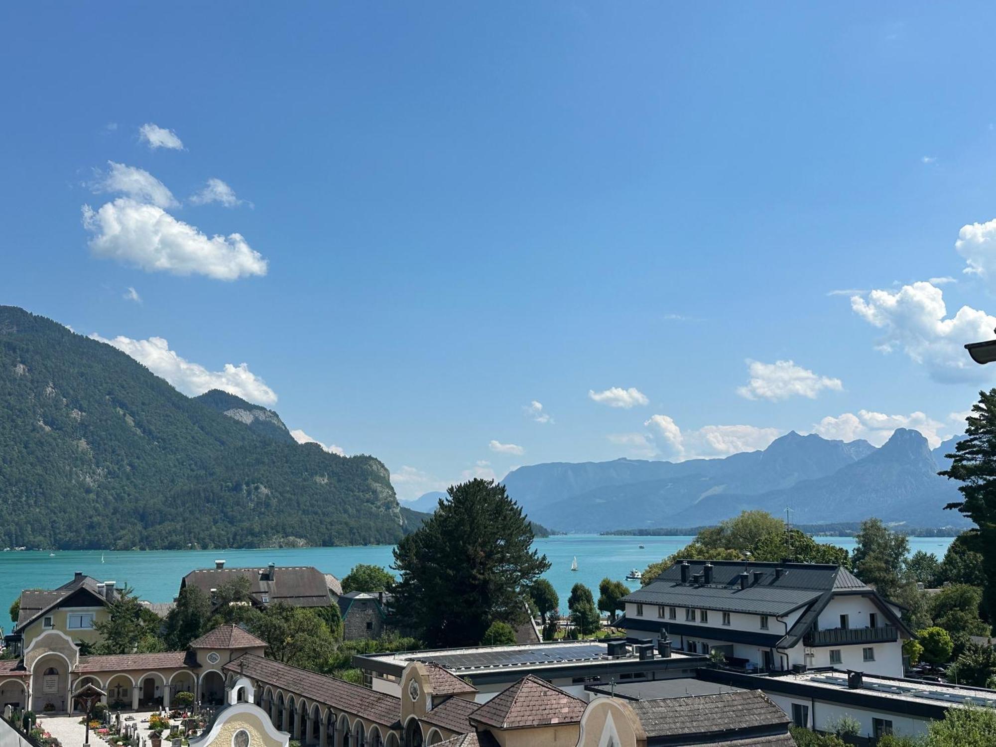 Ferienwohnung Nannerls Penthouse Sankt Gilgen Exterior foto